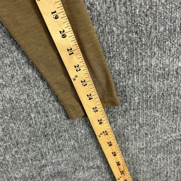 Reformation Top Small Harriet Knit Henley in Cookie Brown Casual Minimalist - Picture 11 of 11